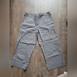 J. Jill gray linen blend pants 6
